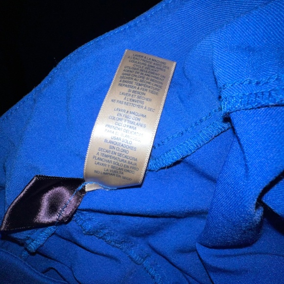 Crop Wide Leg Blue Pants - Picture 4 of 4